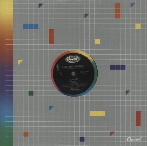 Paul McCartney and Wings Angry 12" vinyl single (12 inch record / Maxi-single) US MCC12AN21664