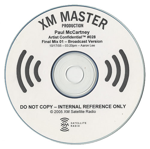 Paul McCartney and Wings Artist Confidential CD-R acetate US MCCCRAR488488