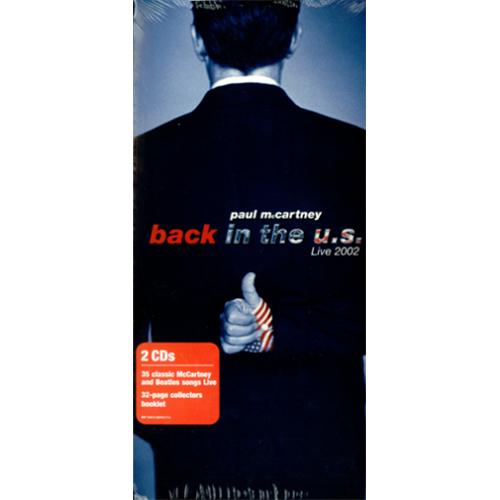 Paul McCartney and Wings Back In The U.S. Live 2002 2 CD album set (Double CD) US MCC2CBA420407