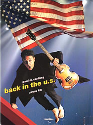 Paul McCartney and Wings Back In The U.S. media press kit US MCCKIBA231484