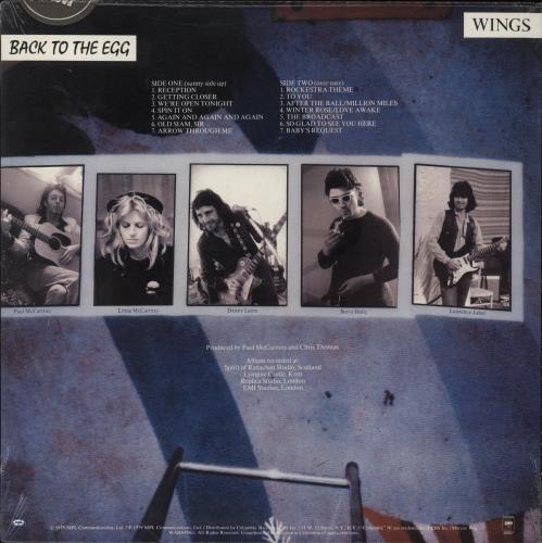 Paul McCartney and Wings Back To The Egg - Sealed + Yellow Sticker vinyl LP album (LP record) US MCCLPBA849858