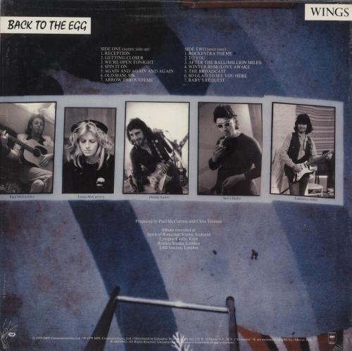 Paul McCartney and Wings Back To The Egg - Shrink - 2 Hype Stickers vinyl LP album (LP record) US MCCLPBA325326