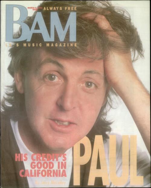 Paul McCartney and Wings Bam magazine US MCCMABA543710