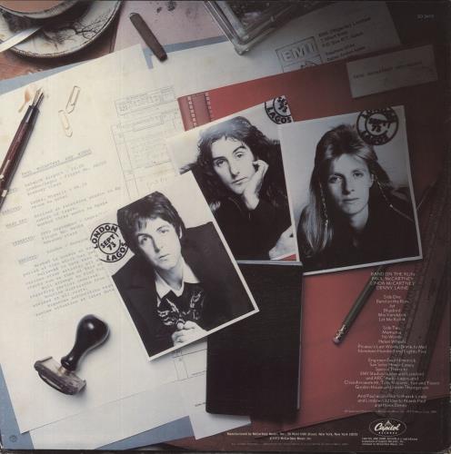 Paul McCartney and Wings Band On The Run vinyl LP album (LP record) US MCCLPBA211369