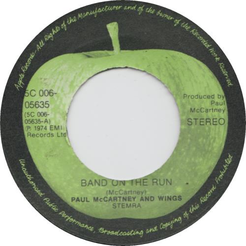 Paul McCartney and Wings Band On The Run 7" vinyl single (7 inch record / 45) Dutch MCC07BA645402