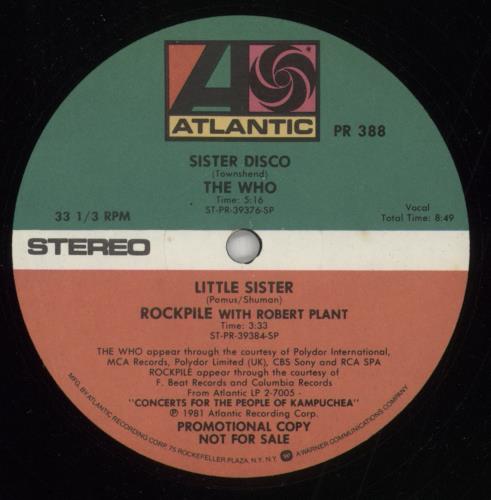 Paul McCartney and Wings Concerts For The People Of Kampuchea 12" vinyl single (12 inch record / Maxi-single) US MCC12CO863715