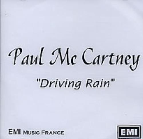 Paul McCartney and Wings Driving Rain CD-R acetate French MCCCRDR203369