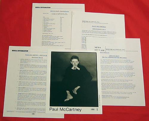 Paul McCartney and Wings Driving Rain media press pack US MCCPPDR203934