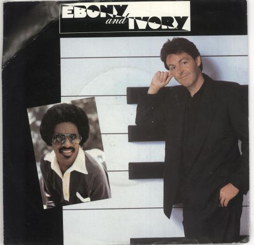 Paul McCartney and Wings Ebony And Ivory 7" vinyl single (7 inch record / 45) German MCC07EB746237