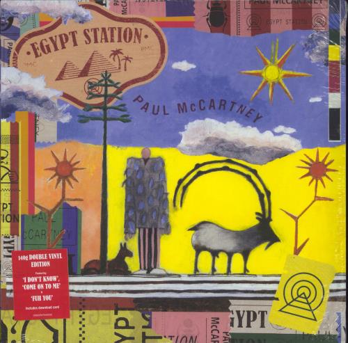 Paul McCartney and Wings Egypt Station - 140gram Vinyl - Hype Stickered Shrink 2-LP vinyl record set (Double LP Album) UK MCC2LEG804749