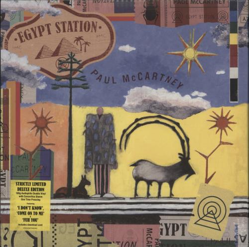 Paul McCartney and Wings Egypt Station - 180gm Orange & Blue Vinyl - Stickered Shrink 2-LP vinyl record set (Double LP Album) UK MCC2LEG871400