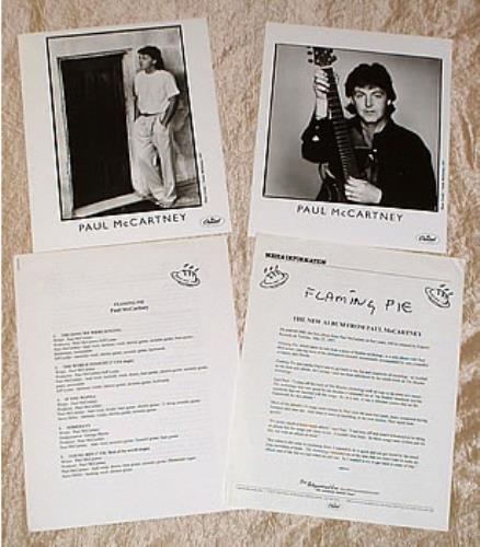 Paul McCartney and Wings Flaming Pie media press pack US MCCPPFL297629