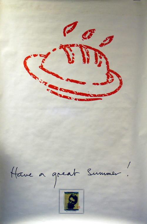 Paul McCartney and Wings Flaming Pie poster UK MCCPOFL614200