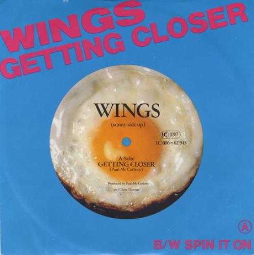 Paul McCartney and Wings Getting Closer 7" vinyl single (7 inch record / 45) German MCC07GE70008