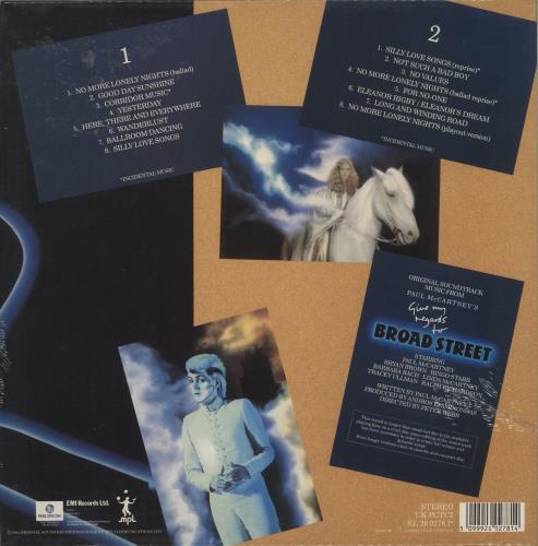 Paul McCartney and Wings Give My Regards To Broad Street vinyl LP album (LP record) UK MCCLPGI875111