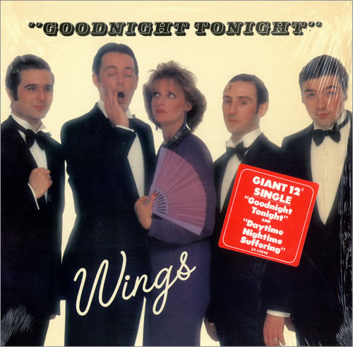 Paul McCartney and Wings Goodnight Tonight - stickered shrink 12" vinyl single (12 inch record / Maxi-single) US MCC12GO467804