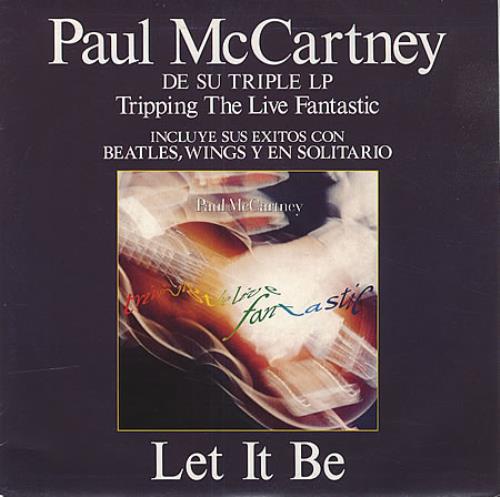 Paul McCartney and Wings Let It Be 7" vinyl single (7 inch record / 45) Spanish MCC07LE66321