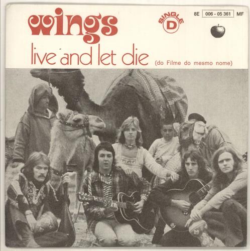 Paul McCartney and Wings Live And Let Die 7" vinyl single (7 inch record / 45) Portuguese MCC07LI727706