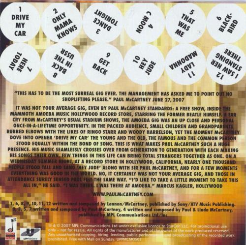 Paul McCartney and Wings Live In Los Angeles CD album (CDLP) UK MCCCDLI498554