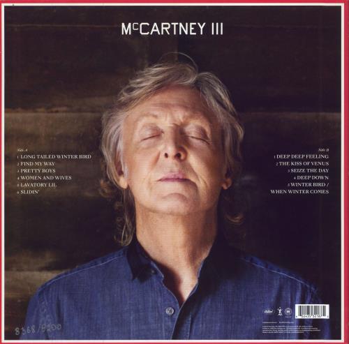 Paul McCartney and Wings McCartney III - Red Vinyl - EX vinyl LP album (LP record) UK MCCLPMC782086