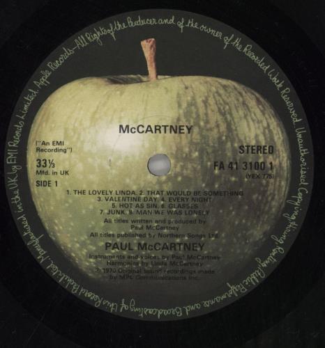 Paul McCartney and Wings McCartney vinyl LP album (LP record) UK MCCLPMC507742