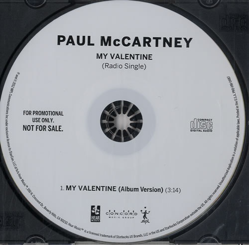 Paul McCartney and Wings My Valentine CD single (CD5 / 5") US MCCC5MY574758