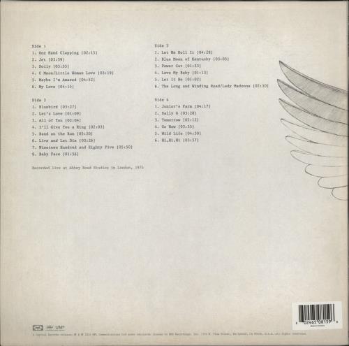 Paul McCartney and Wings One Hand Clapping - Remastered 180 Gram Black Vinyl 2-LP vinyl record set (Double LP Album) UK MCC2LON881705