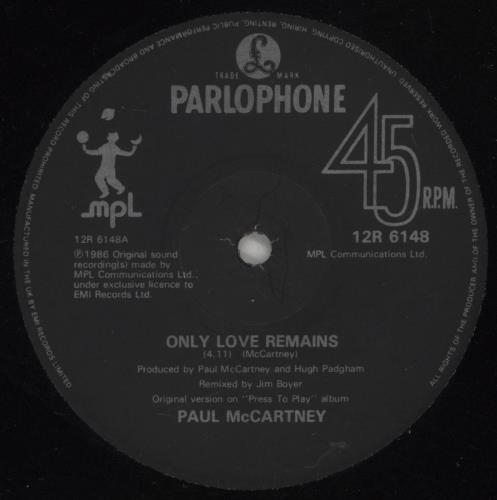 Paul McCartney and Wings Only Love Remains 12" vinyl single (12 inch record / Maxi-single) UK MCC12ON712945