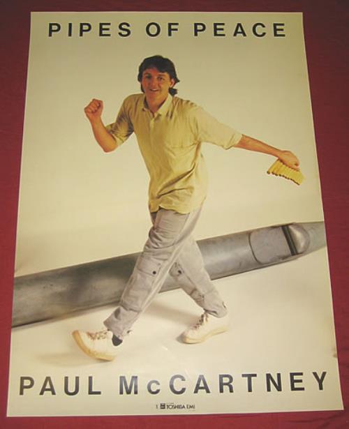 Paul McCartney and Wings Pipes Of Peace poster Japanese MCCPOPI351775