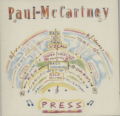 Paul McCartney and Wings Press 12" vinyl single (12 inch record / Maxi-single) Dutch MCC12PR229501