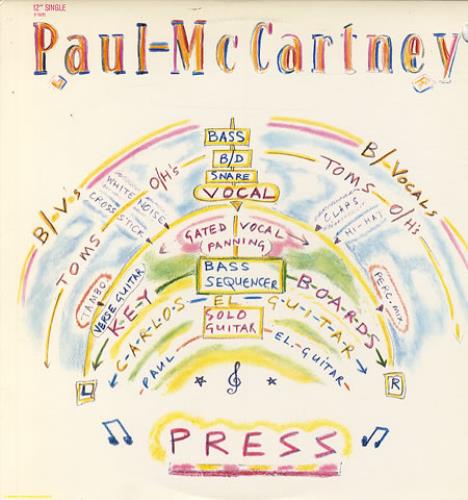 Paul McCartney and Wings Press 12" vinyl single (12 inch record / Maxi-single) US MCC12PR23980
