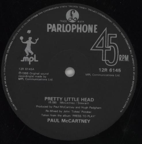Paul McCartney and Wings Pretty Little Head - EX 12" vinyl single (12 inch record / Maxi-single) UK MCC12PR25903