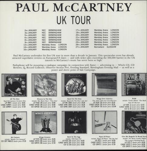 Paul McCartney and Wings Promotional Campaign Material memorabilia UK MCCMMPR643590