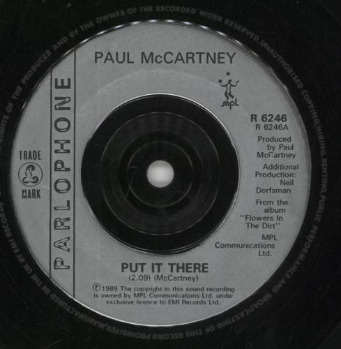 Paul McCartney and Wings Put It There 7" vinyl single (7 inch record / 45) UK MCC07PU34263
