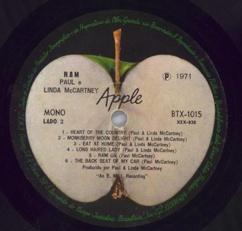 Paul McCartney and Wings Ram - Mono vinyl LP album (LP record) Brazilian MCCLPRA821361