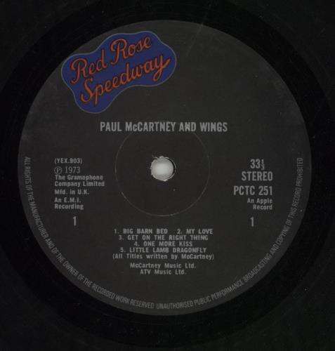 Paul McCartney and Wings Red Rose Speedway - 1st - Laminated Sleeve - VG vinyl LP album (LP record) UK MCCLPRE867260