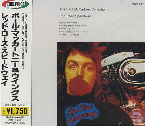 Paul McCartney and Wings Red Rose Speedway CD album (CDLP) Japanese MCCCDRE468043