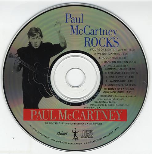 Paul McCartney and Wings Rocks CD album (CDLP) US MCCCDRO09180