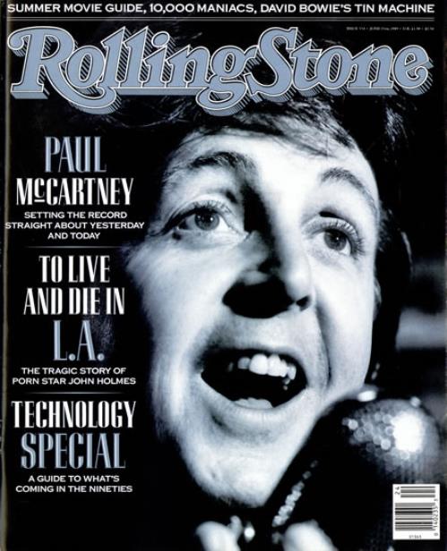 Paul McCartney and Wings Rolling Stone - June 1989 magazine US MCCMARO186786