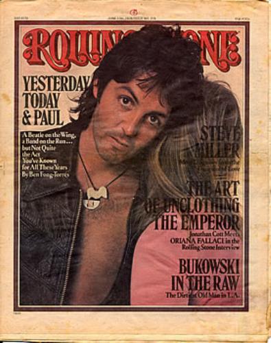 Paul McCartney and Wings Rolling Stone magazine UK MCCMARO292692
