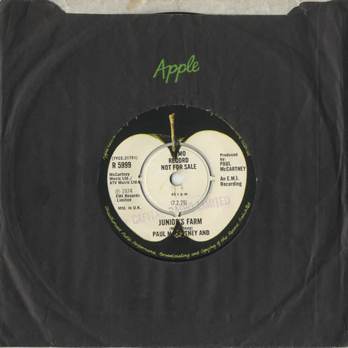 Paul McCartney and Wings Sally G - Reversed Sides Demo 7" vinyl single (7 inch record / 45) UK MCC07SA114761