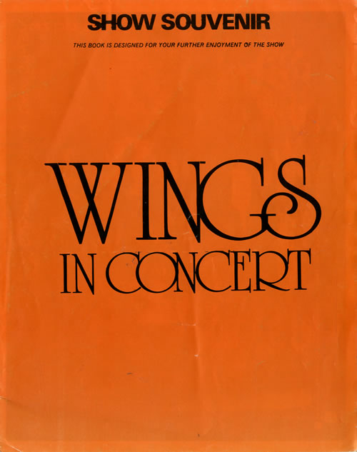 Paul McCartney and Wings Show Souvenir 1973 tour programme UK MCCTRSH478412