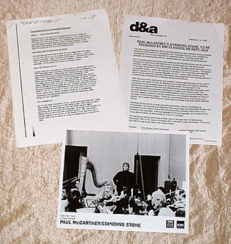 Paul McCartney and Wings Standing Stone media press pack US MCCPPST297622