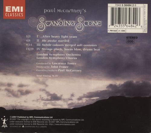 Paul McCartney and Wings Standing Stone CD album (CDLP) UK MCCCDST95032