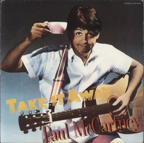 Paul McCartney and Wings Take It Away - Yellow Vinyl 12" vinyl single (12 inch record / Maxi-single) Japanese MCC12TA795783