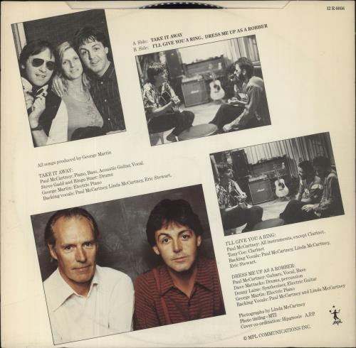 Paul McCartney and Wings Take It Away 12" vinyl single (12 inch record / Maxi-single) UK MCC12TA43861