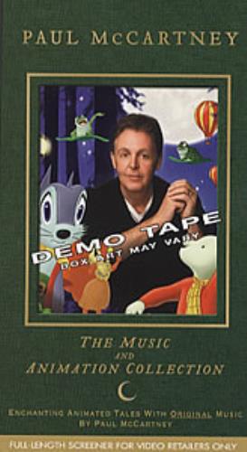 Paul McCartney and Wings The Music And Animation Collection video (VHS or PAL or NTSC) US MCCVITH279990