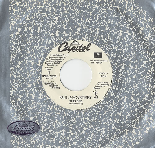 Paul McCartney and Wings This One 7" vinyl single (7 inch record / 45) US MCC07TH307008