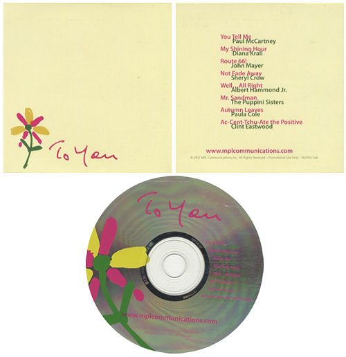 Paul McCartney and Wings To You CD album (CDLP) US MCCCDTO443357