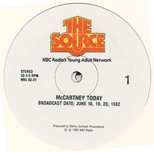 Paul McCartney and Wings Today Special Radio Show - Nbc - 4lps 3-LP vinyl record set (Triple LP Album) US MCC3LTO79643